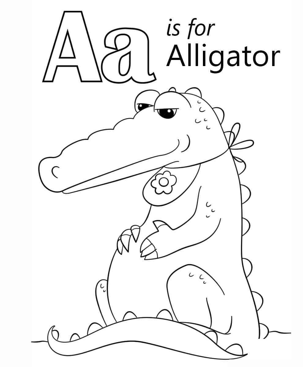Letter A is voor Alligator