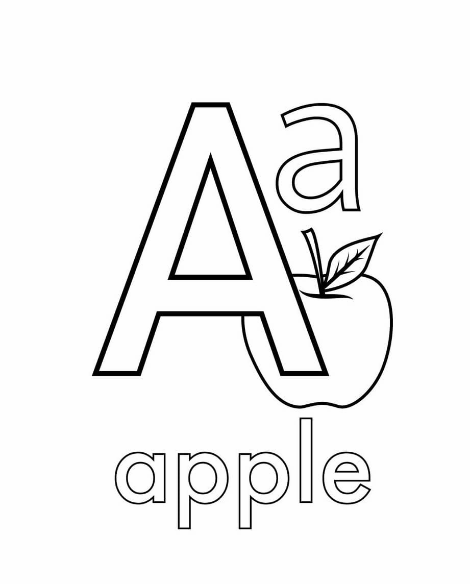 Letter A is voor Apple