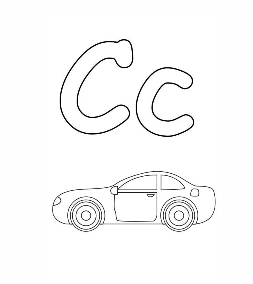 Letter C is voor auto