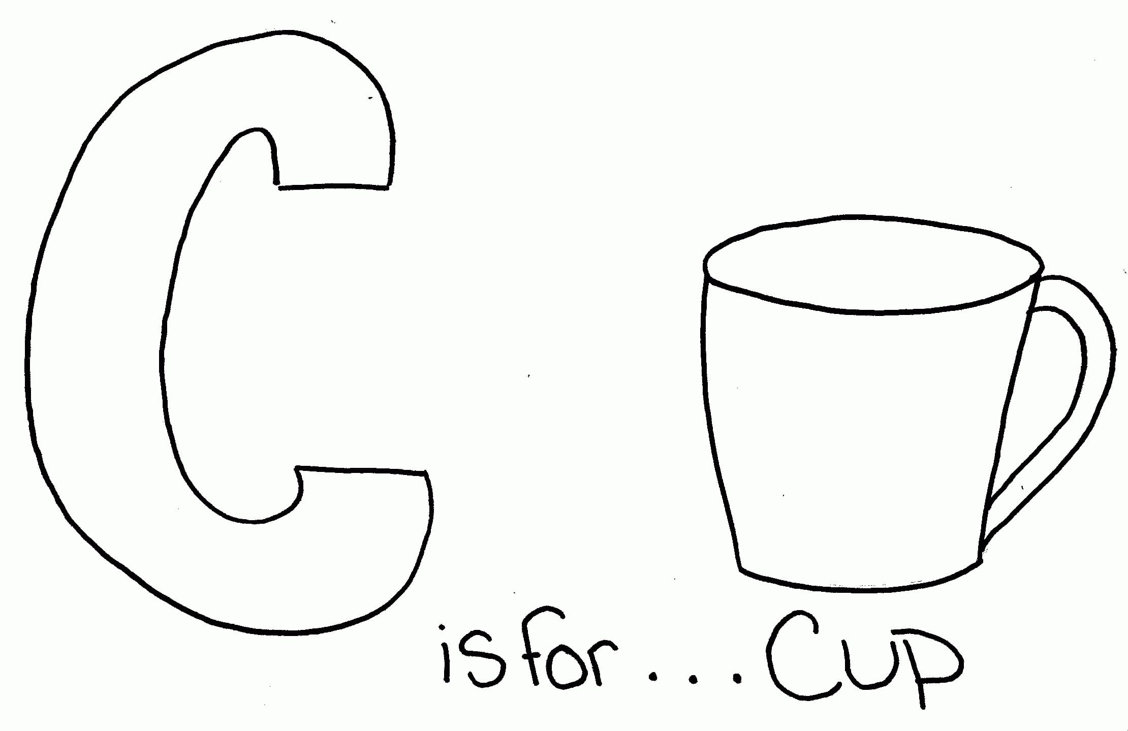Letter C is voor Cup