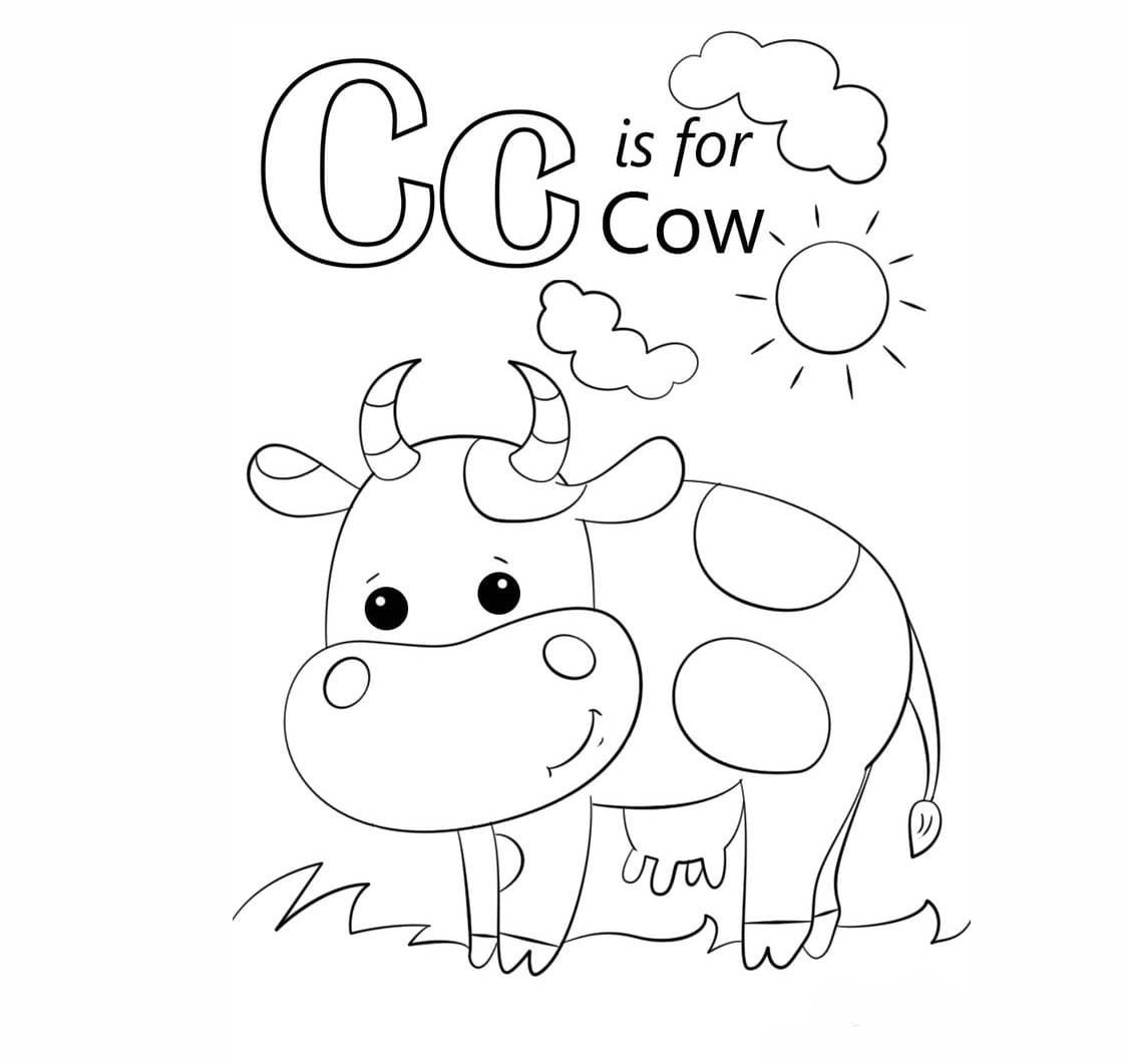 Letter C is voor koe