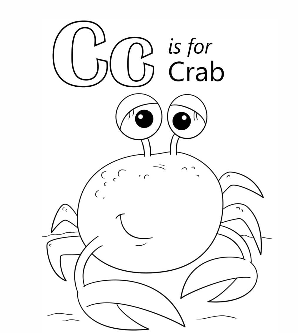 Letter C is voor krab