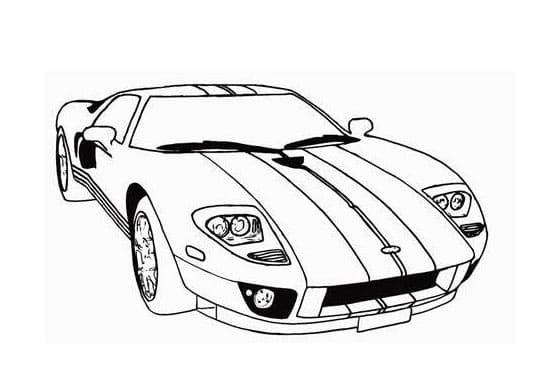 Free Supercar Outline