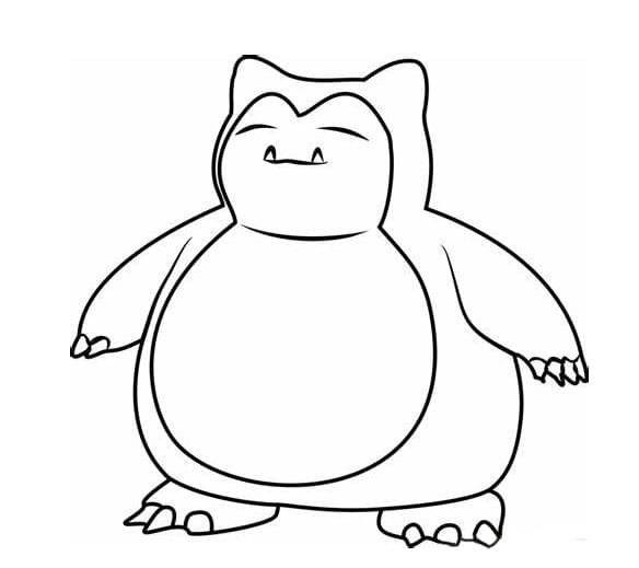 Snorlax Outline