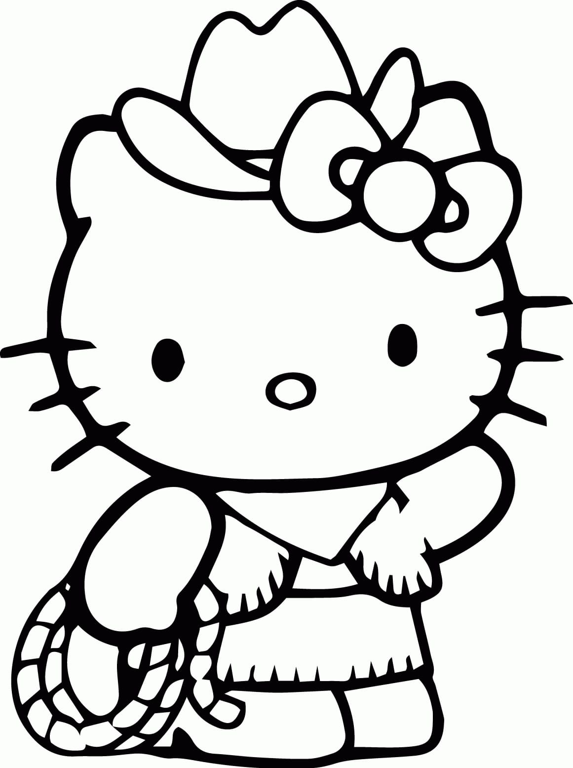 Afdrukbare Hello Kitty-afbeelding