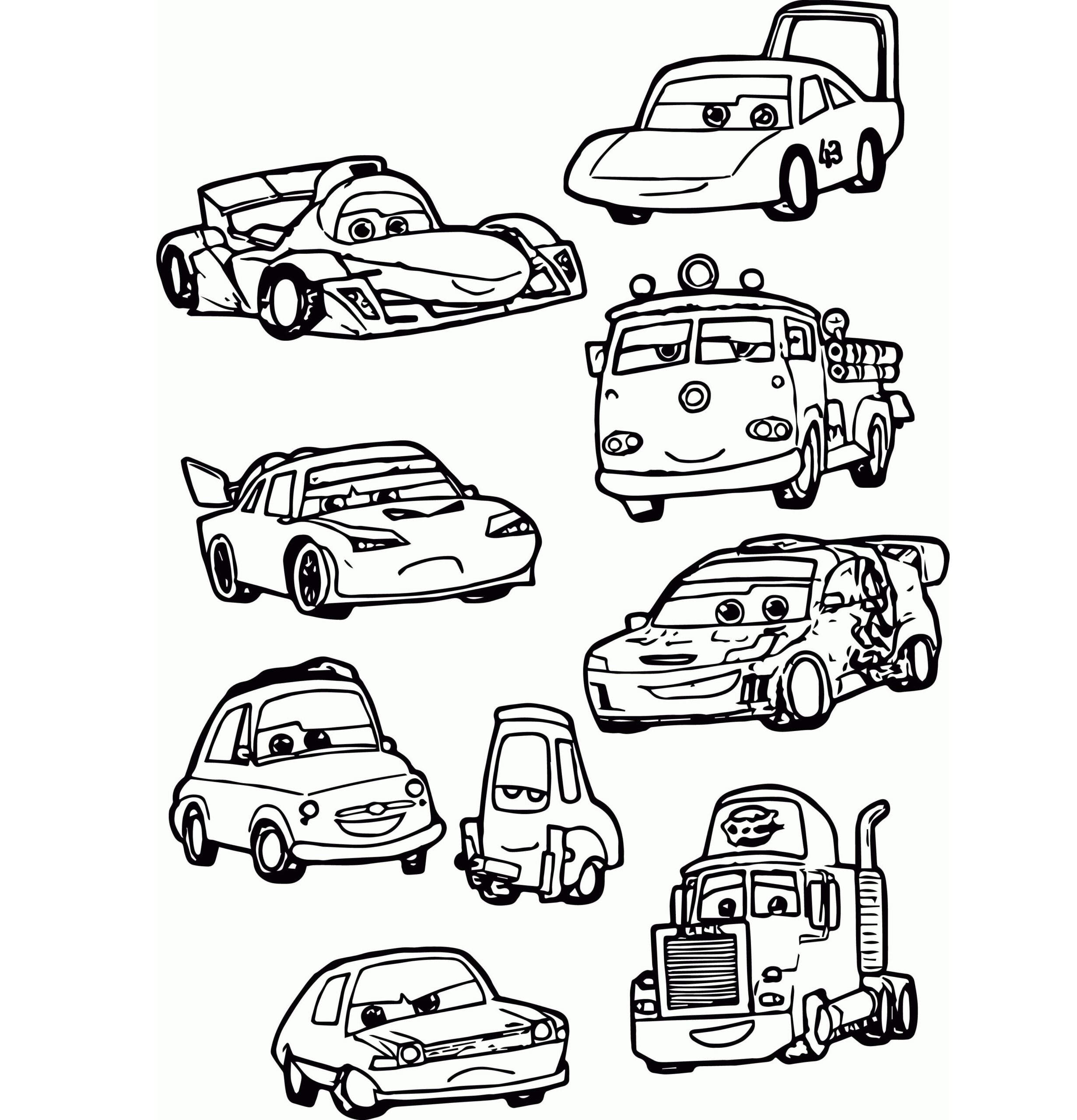 Auto's in tekenfilm