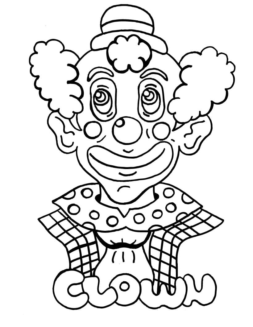 Clown hoofd afbeelding