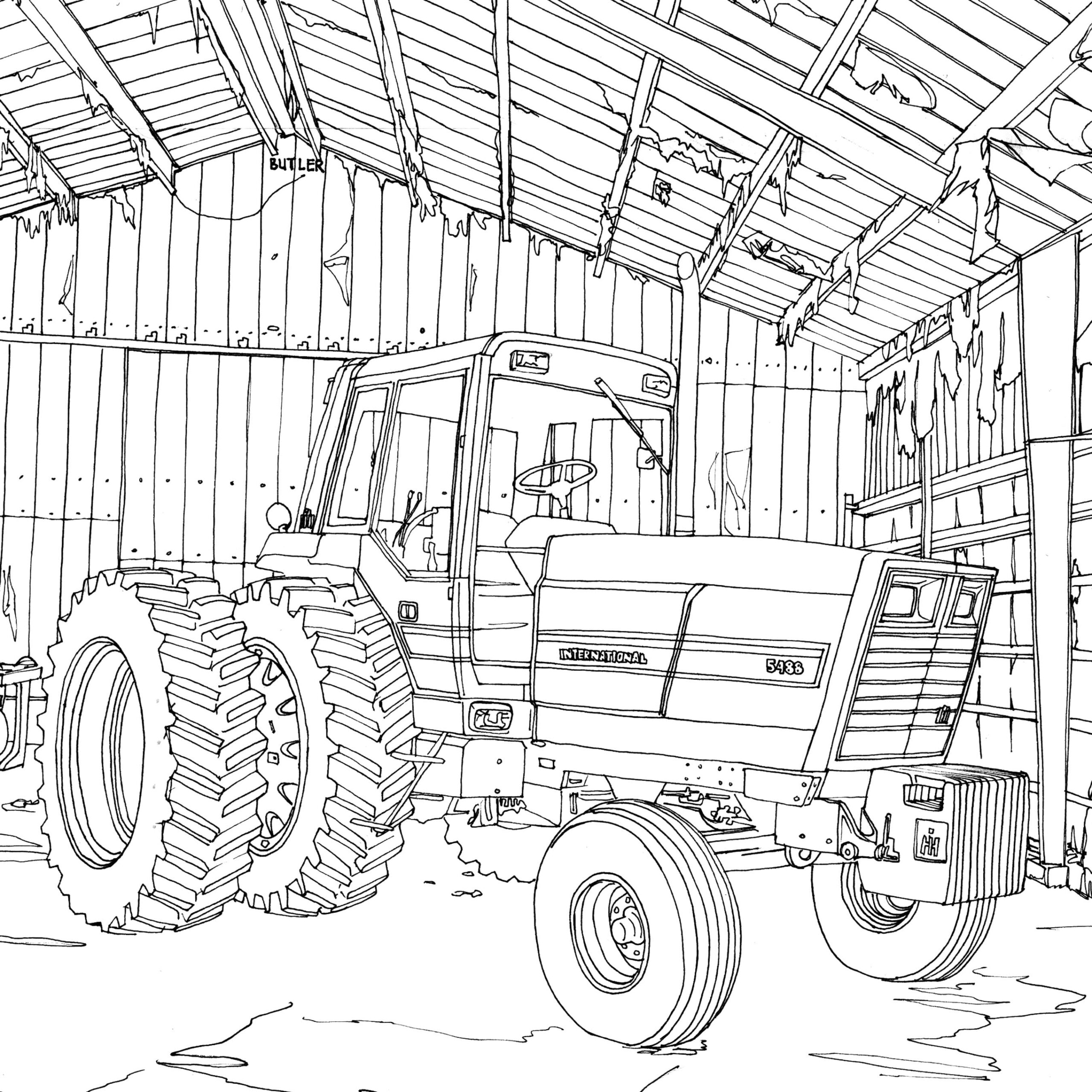 Kleurplaat Tractor Kleurplaten Boerderij Ausmalbilder Trekker Deere 