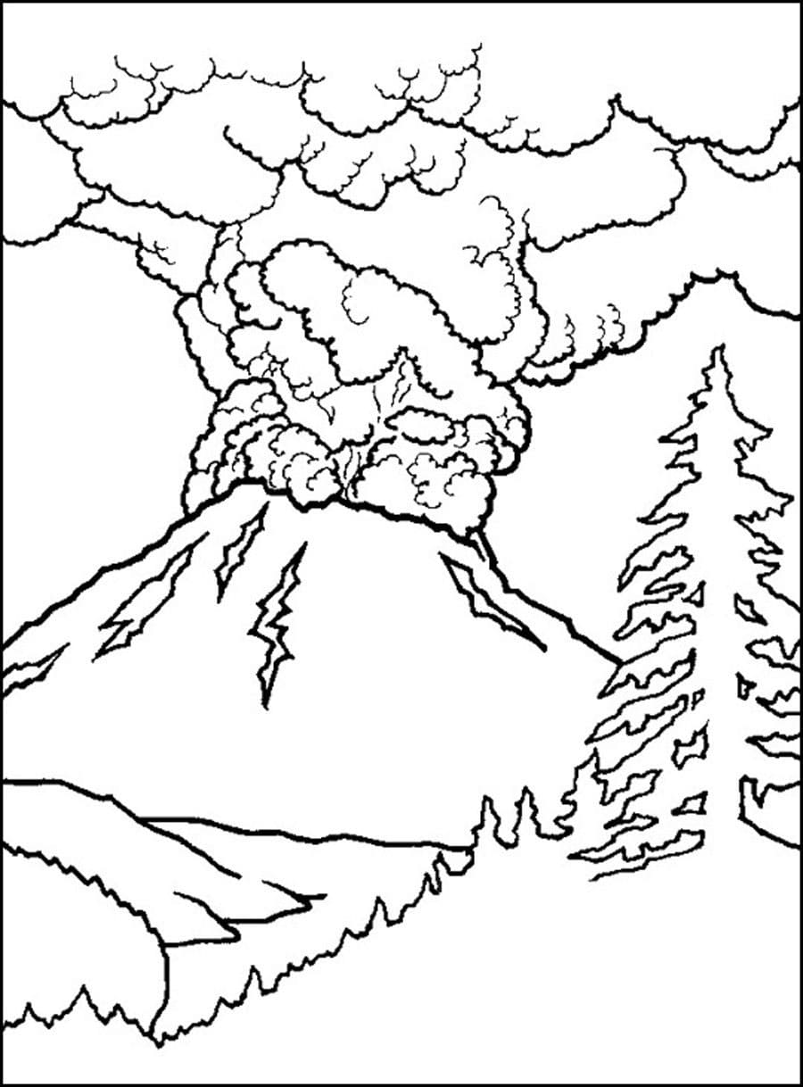 Gratis Print Vulkaan Afbeelding