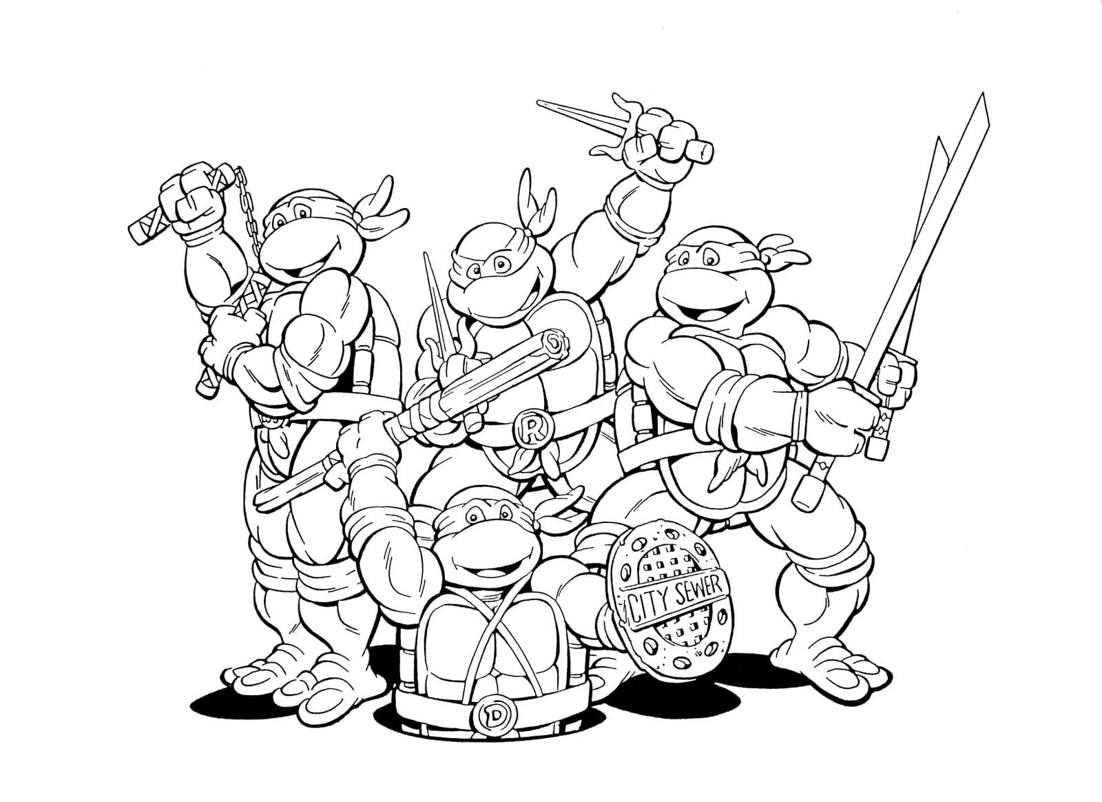 Ninja Turtles vechten