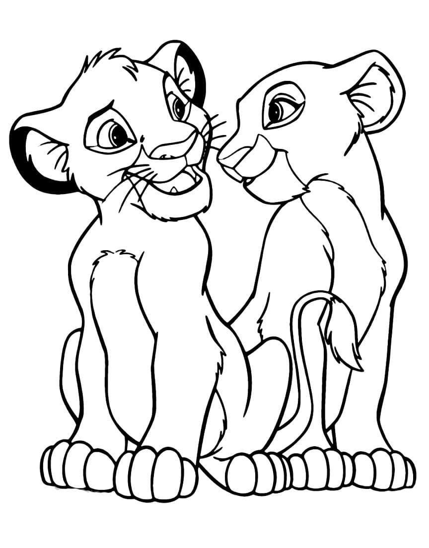 Simba en Nala afbeelding