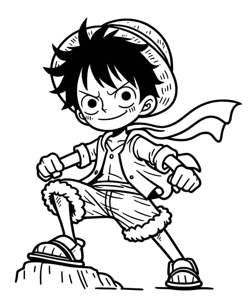 Kleine Luffy Chibi