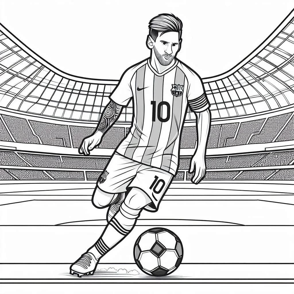Lionel Messi Kleurplaten Kinderen Kleurplaat