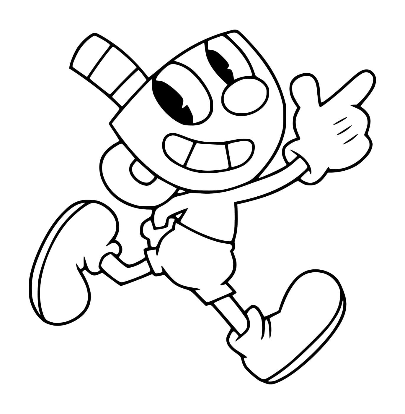 Mugman rennen in Cuphead