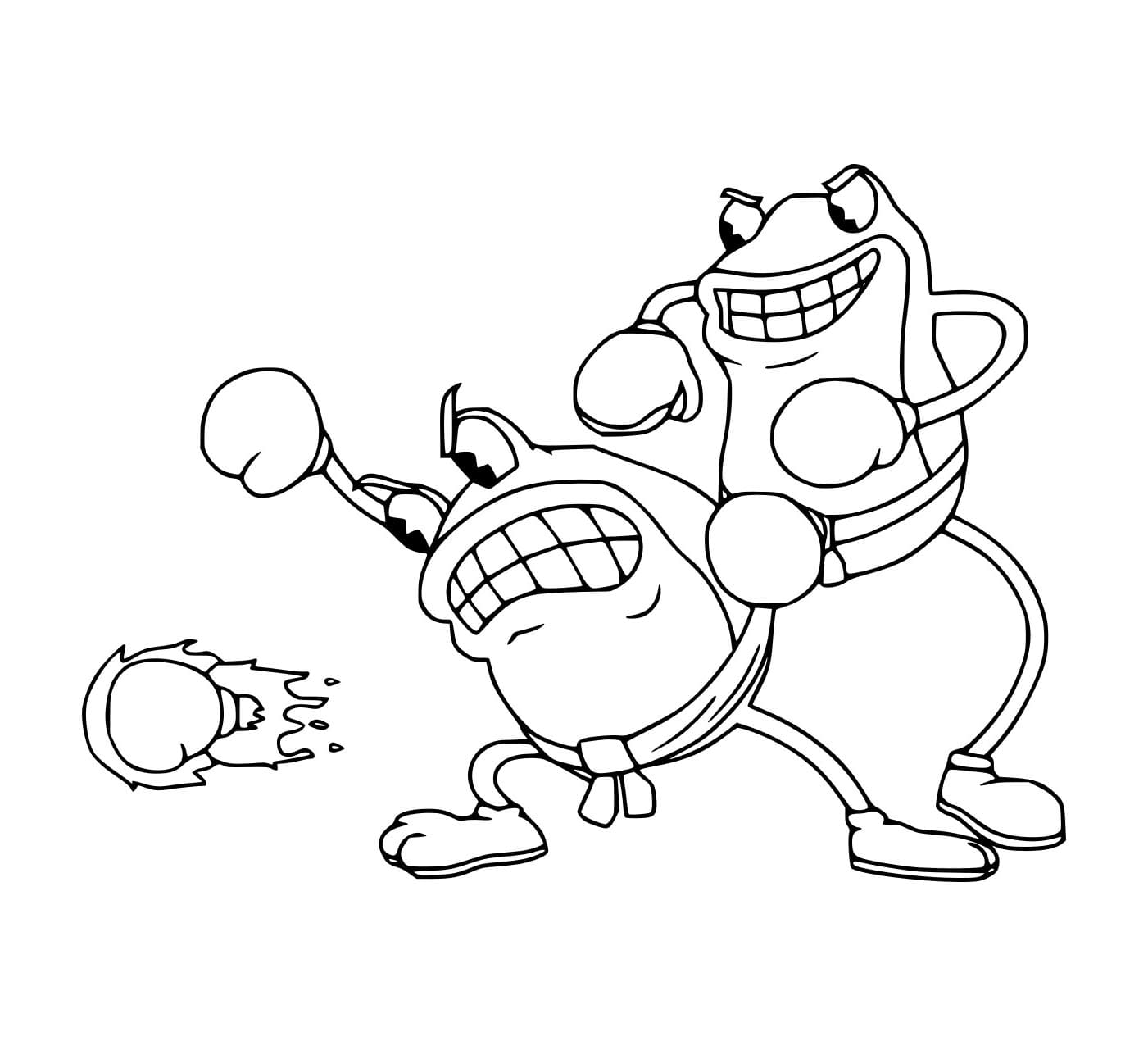 Ribby en Croaks uit Cuphead