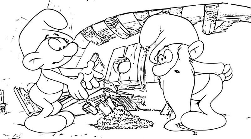 Smurfin Springt Kleurplaat Kinderen Kleurplaat Smurfin Springt Kleurplaat Kinderen Kleurplaat