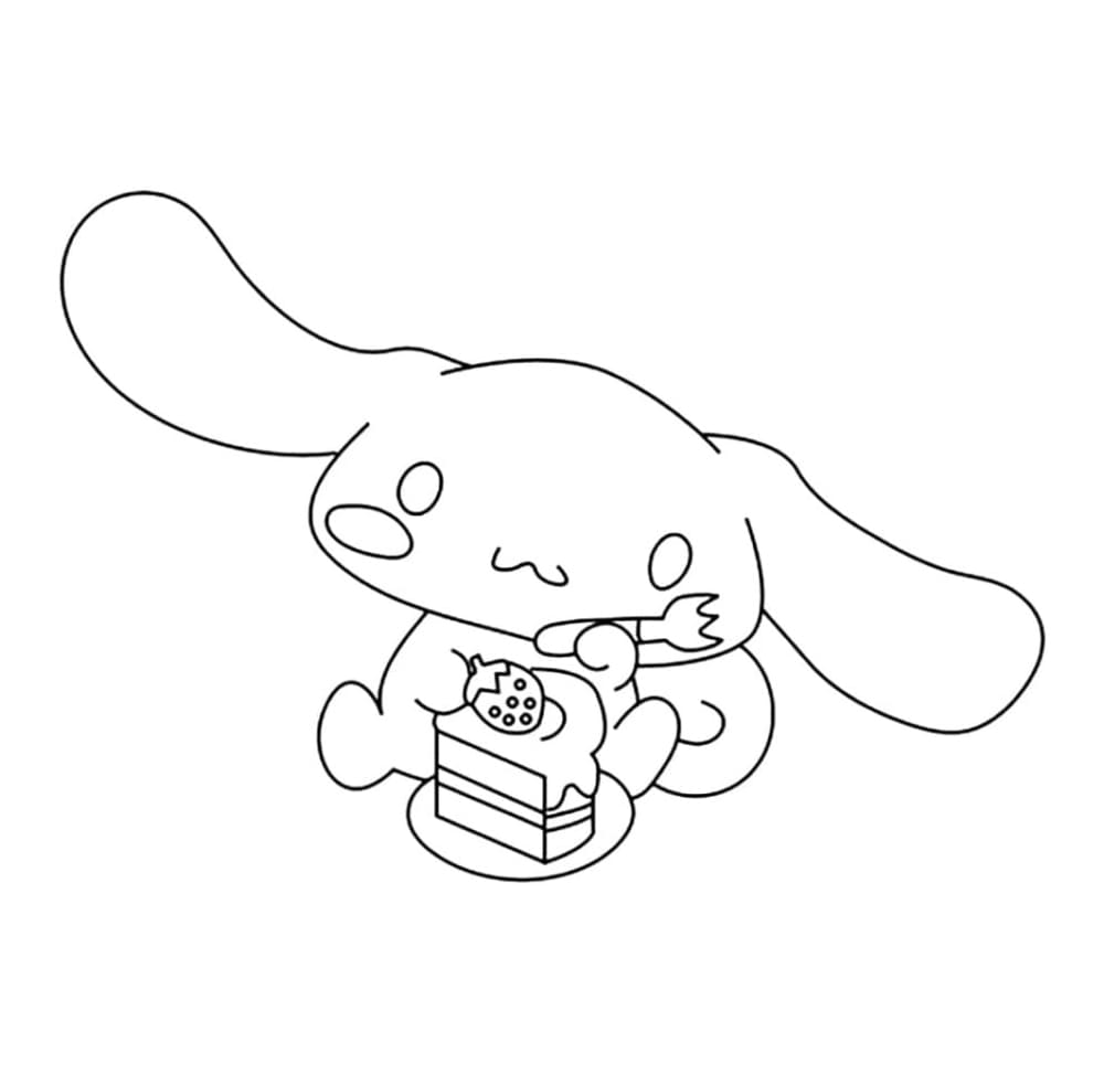 Cinnamoroll eet taart