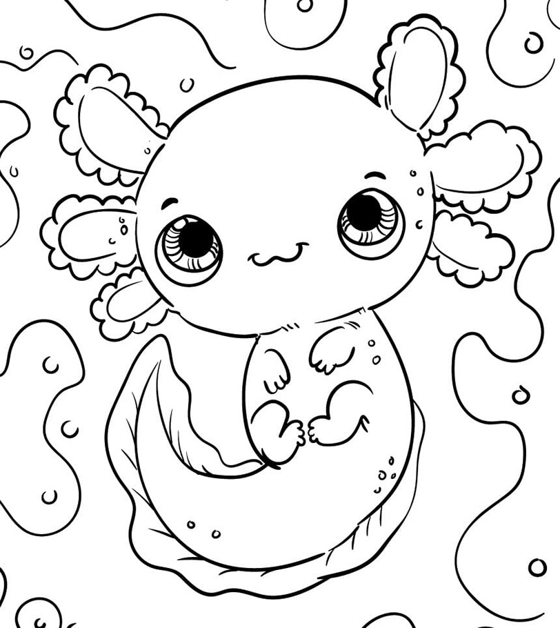 Baby Schattige Axolotl