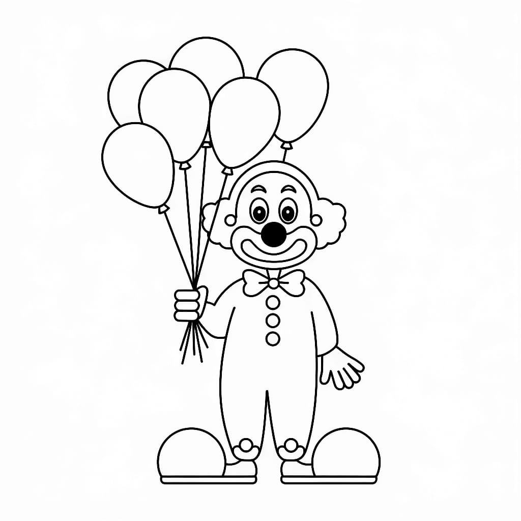 Clown met ballonnen Gratis