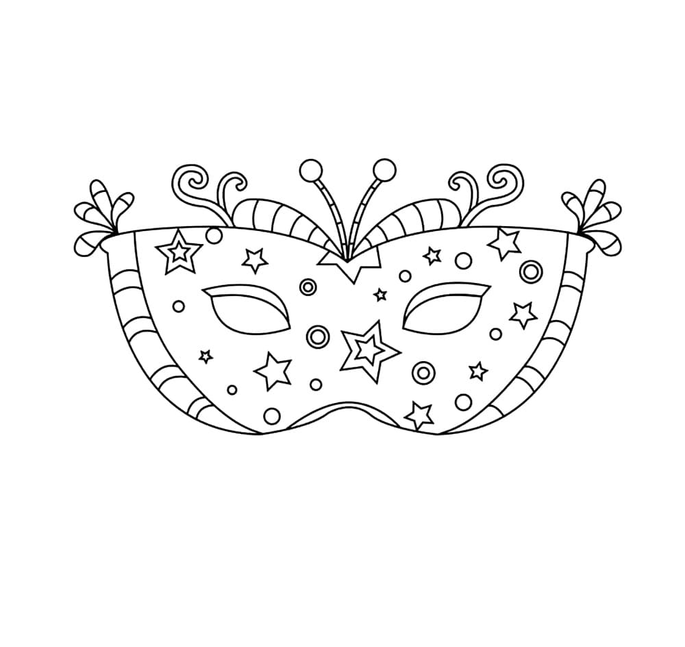 Mooi masker Carnaval