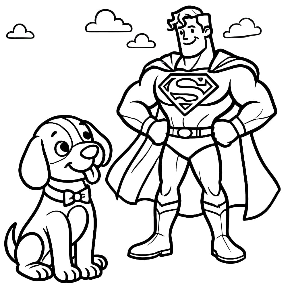 Superman en de hond