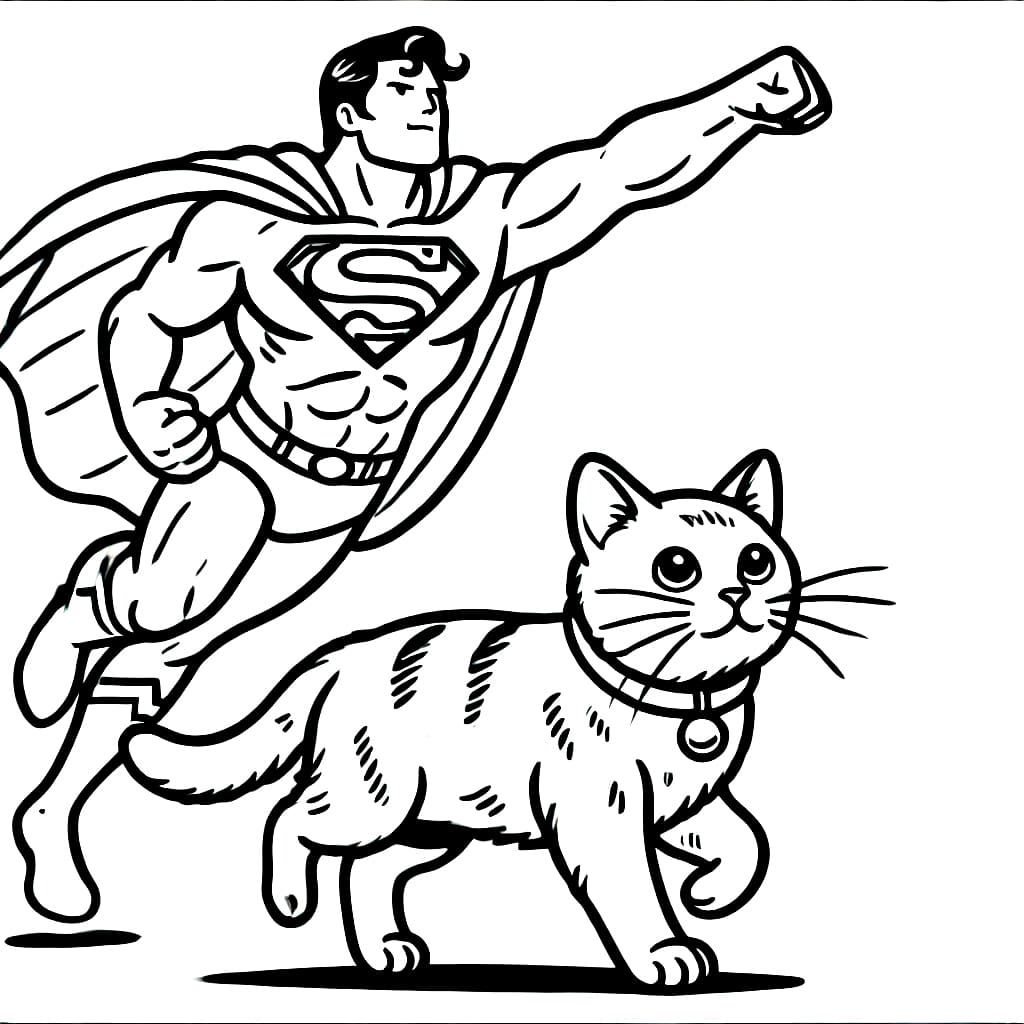 Superman en de kat