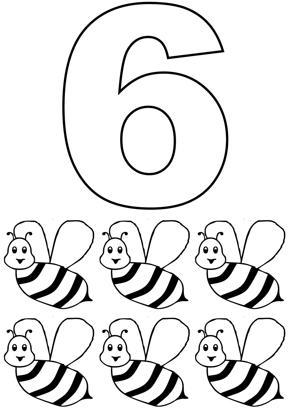 Nummer 6 met bijen