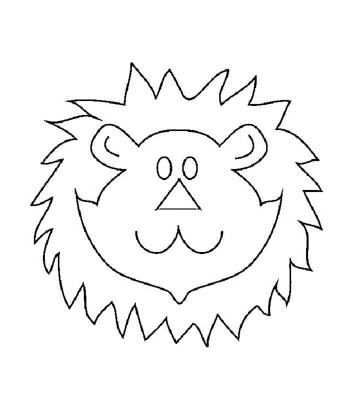 Eenvoudig leeuwengezicht