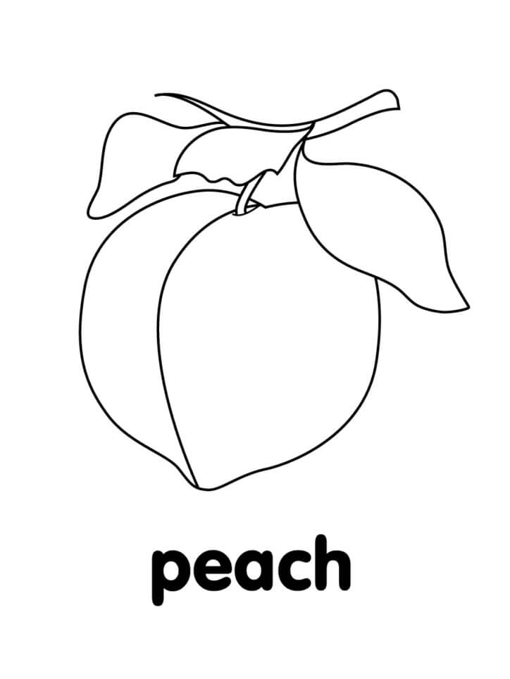Eenvoudig perzikfruit