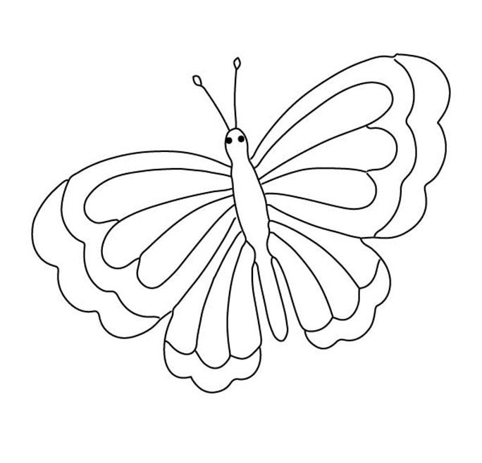 eenvoudige 2 vlinder