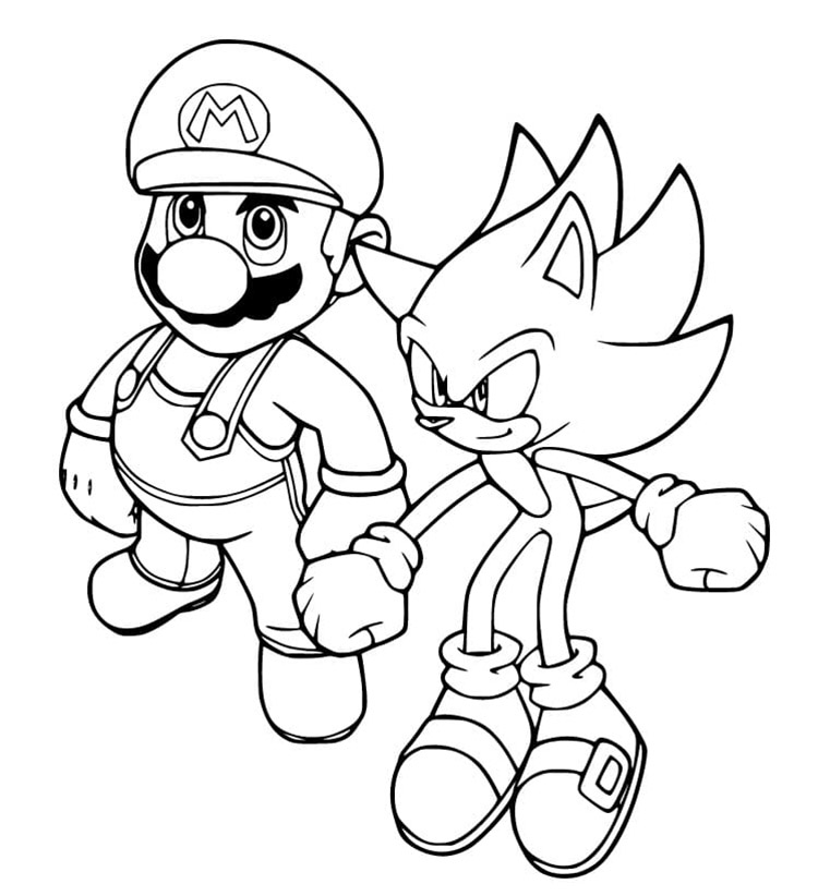 Mario en Sonic
