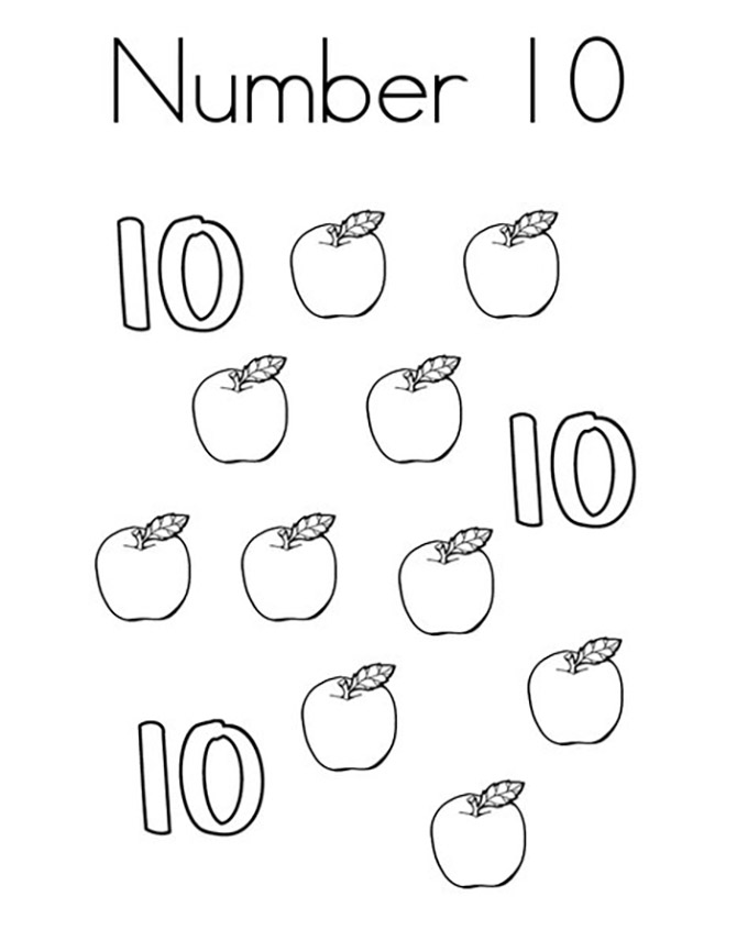 Nummer 10 met appels