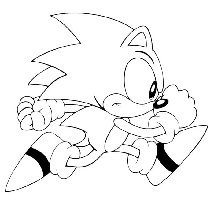 Sonic draait