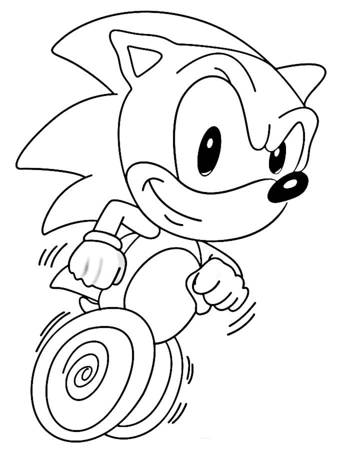Sonic loopt snel