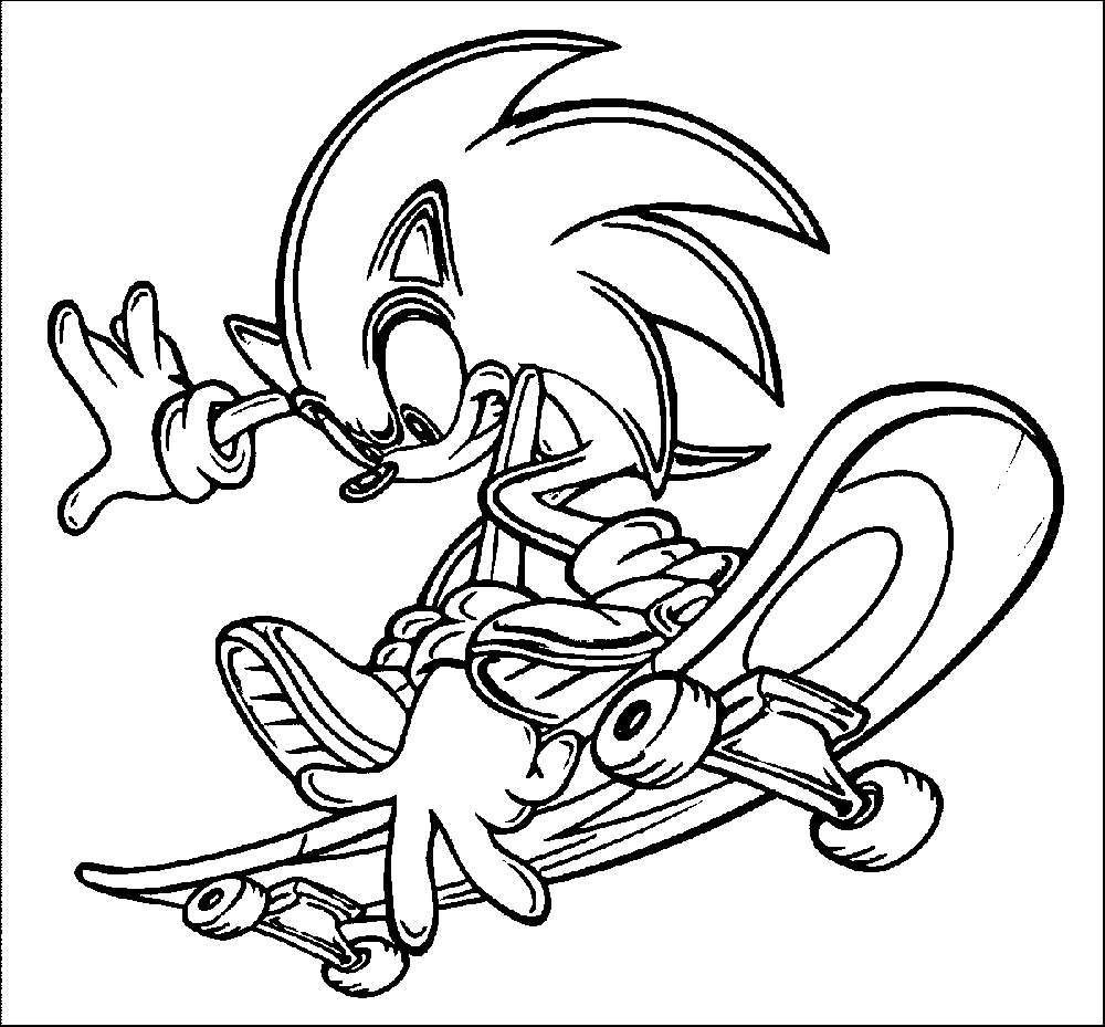Sonic-skateboard