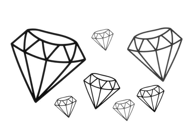 Afdrukbare diamanten
