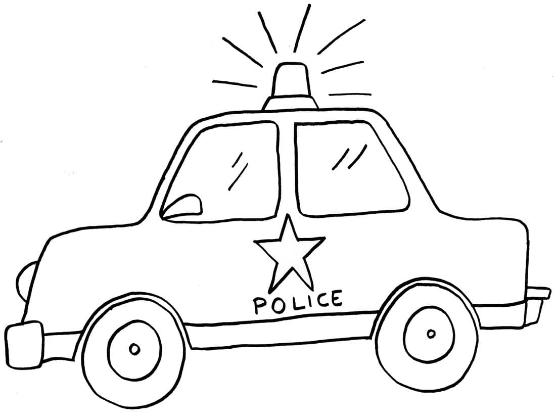 Afdrukbare politiewagen