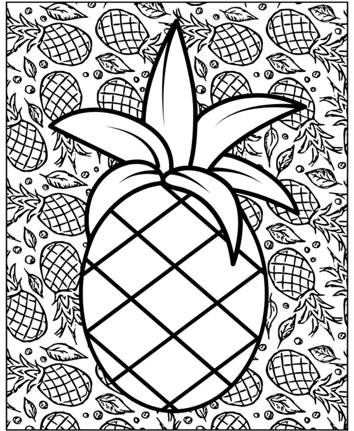 Ananas Kleurplaten Kinderen Kleurplaat Ananas Kleurplaten Kinderen Kleurplaat