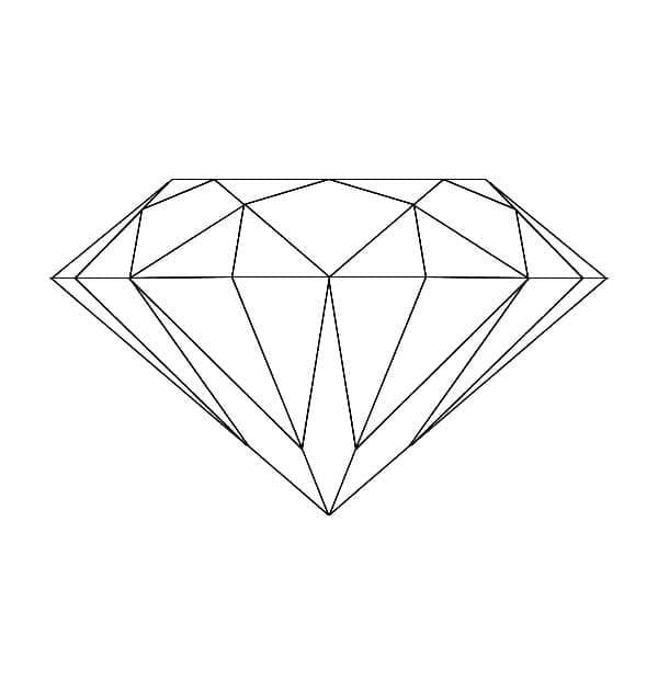Diamant afdrukbaar gratis