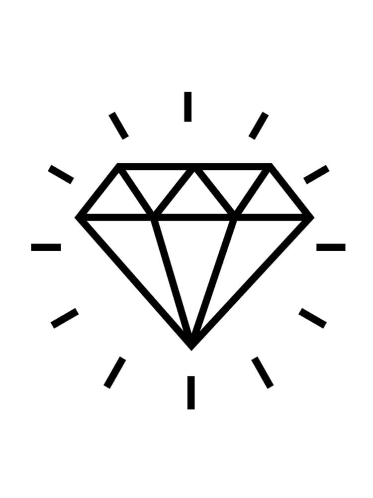 Eenvoudige diamant