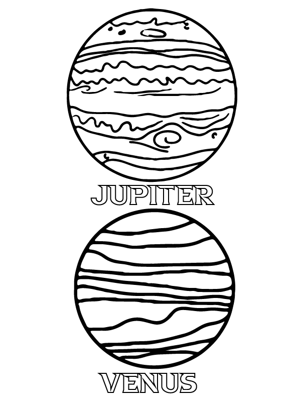Jupiter en Venus