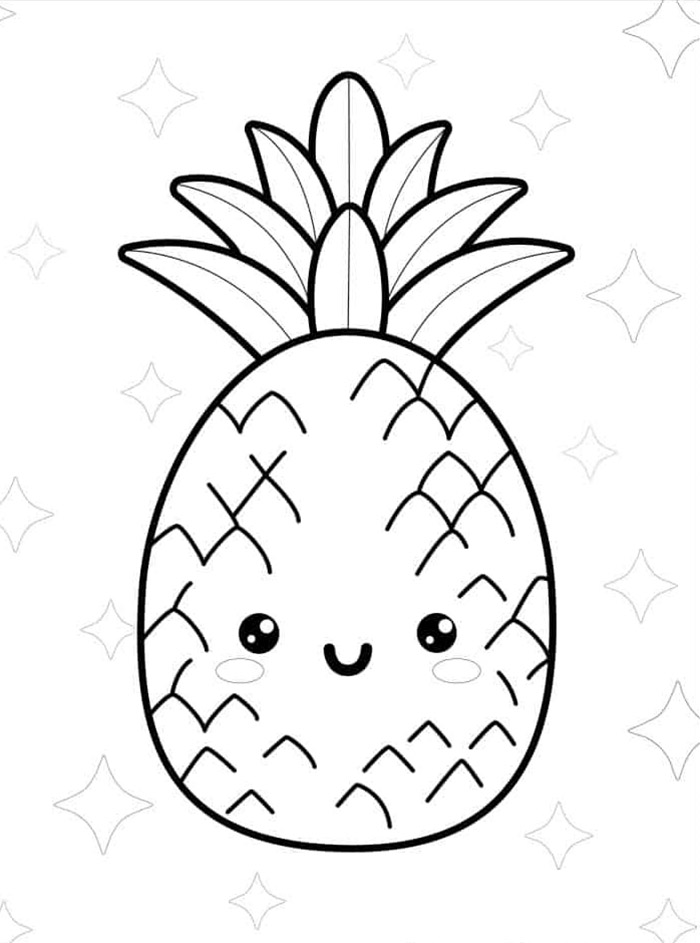 Leuke Kawaii Ananas