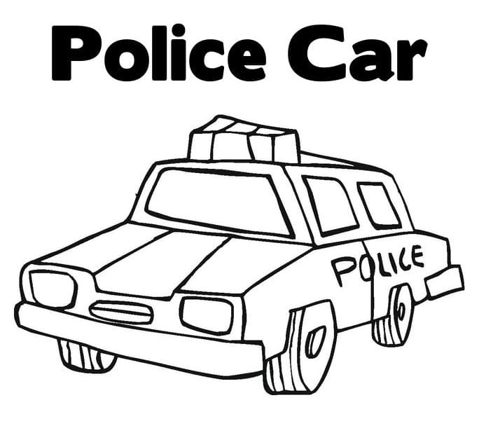 Politieauto voor de kleuterschool