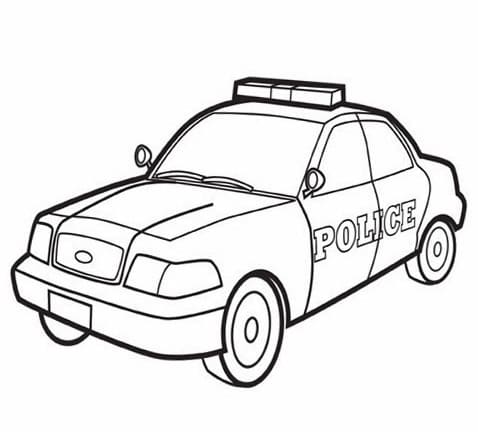 Politiewagen gratis printbaar