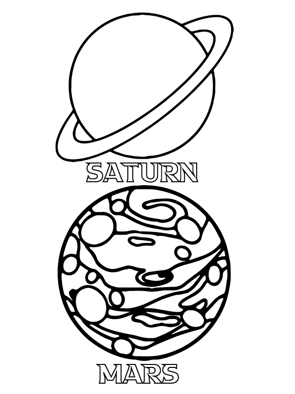 Saturnus en Mars