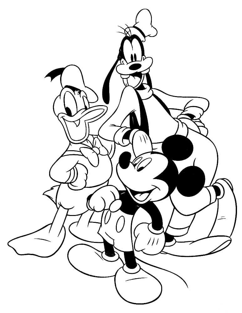 Beste vrienden Donald, Mickey en Goofy