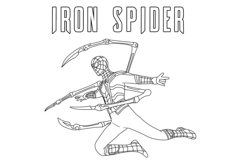 De bliksemaanval van Iron Spider-Man.