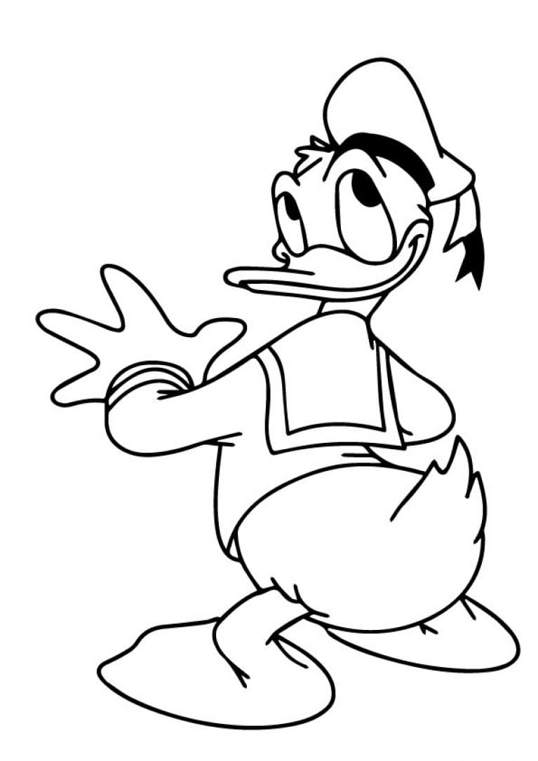 De hoofdpersoon van de tekenfilm Duck Tales