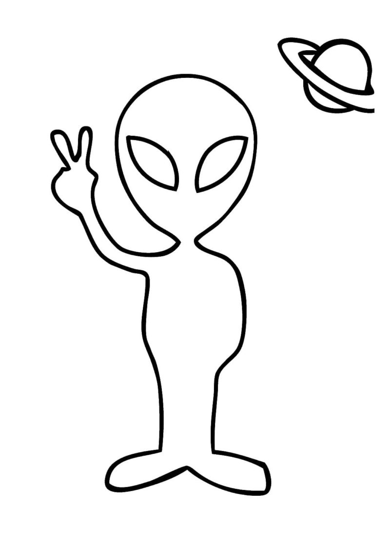 Extraterrestre met een solo brazo