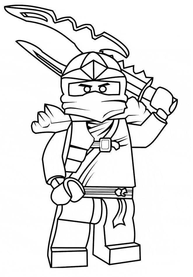 Het gekartelde zwaard van deze ninja is erg gevaarlijk